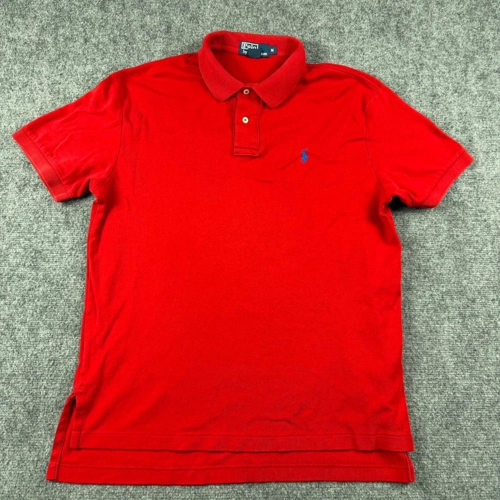 Polo Ralph Lauren Polo Shirt Mens M Red Maroon Bundle 2pk Cotton Short Sleeve